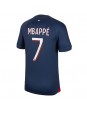 Moški Nogometna dresi replika Paris Saint-Germain Kylian Mbappe #7 Domači 2023-24 Kratek rokav